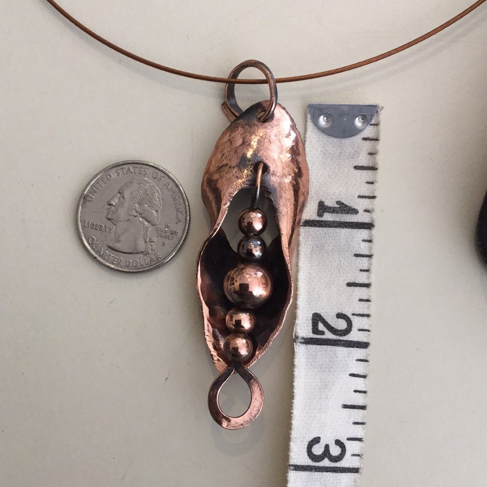 HOST PIC! UNIQUE One of a Kind Handcrafted Copper Pendant.. - Picture 5 of 7